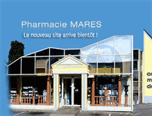 Tablet Screenshot of pharmacie-mares.com
